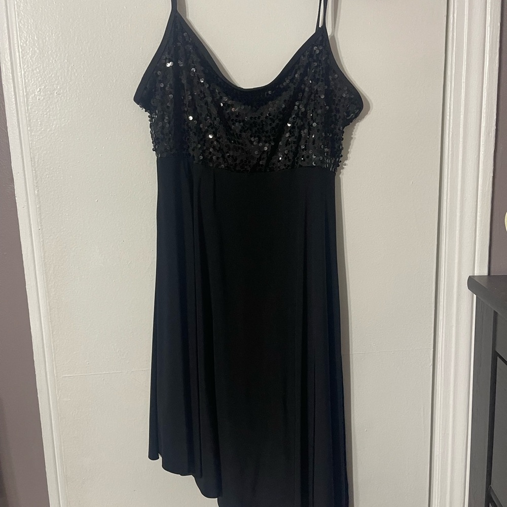 Natalie Dancewear Black Sequin Mini Dress MA